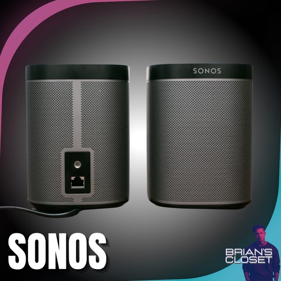 SONOS Play:1 Compact Wireless WiFi Smart Speaker & WALI Wall Mount - Black - Picture 11 of 16